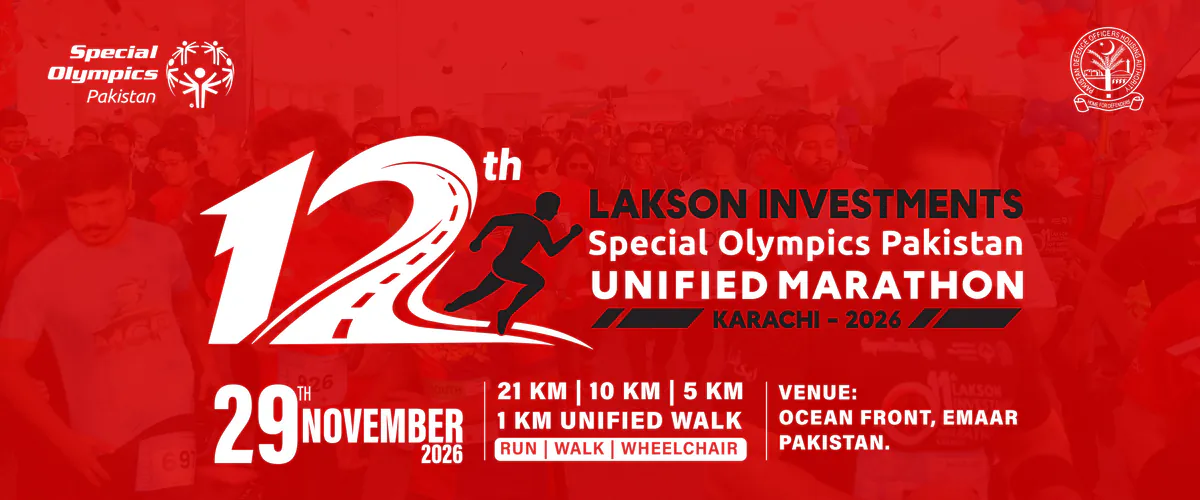 Lakson Investment Special Olympics Pakistan Unified Marathon at Emaar Oceanfront - Sales Office
