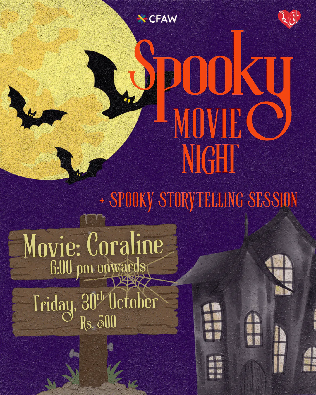 Spooky Movie Night at Nani Ghar, CFAW