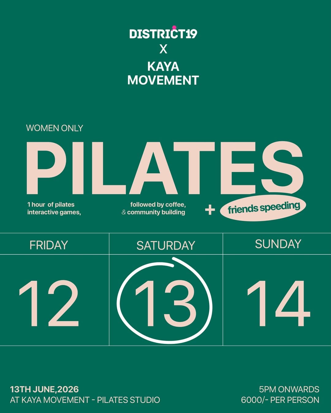 Pilates + Friends Speeding