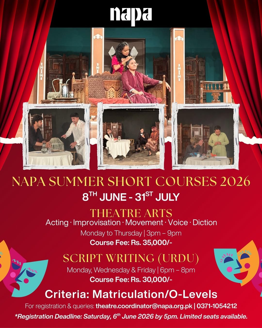 NAPA Summer Short Courses 2026