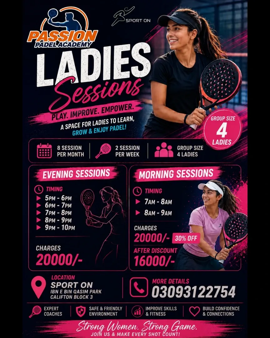 Ladies Sessions – Passion Padel Academy