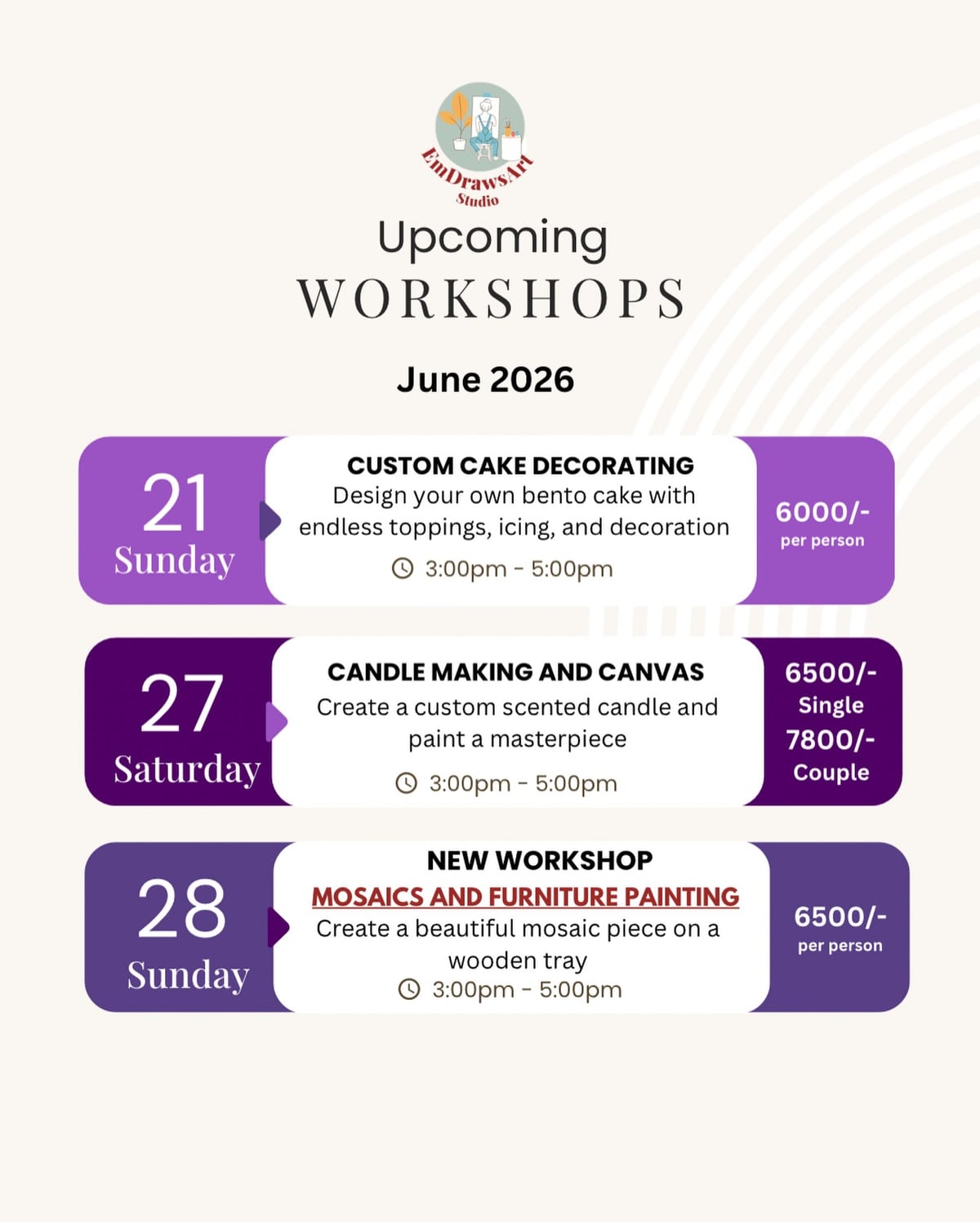Custom Cake Decorating Workshop