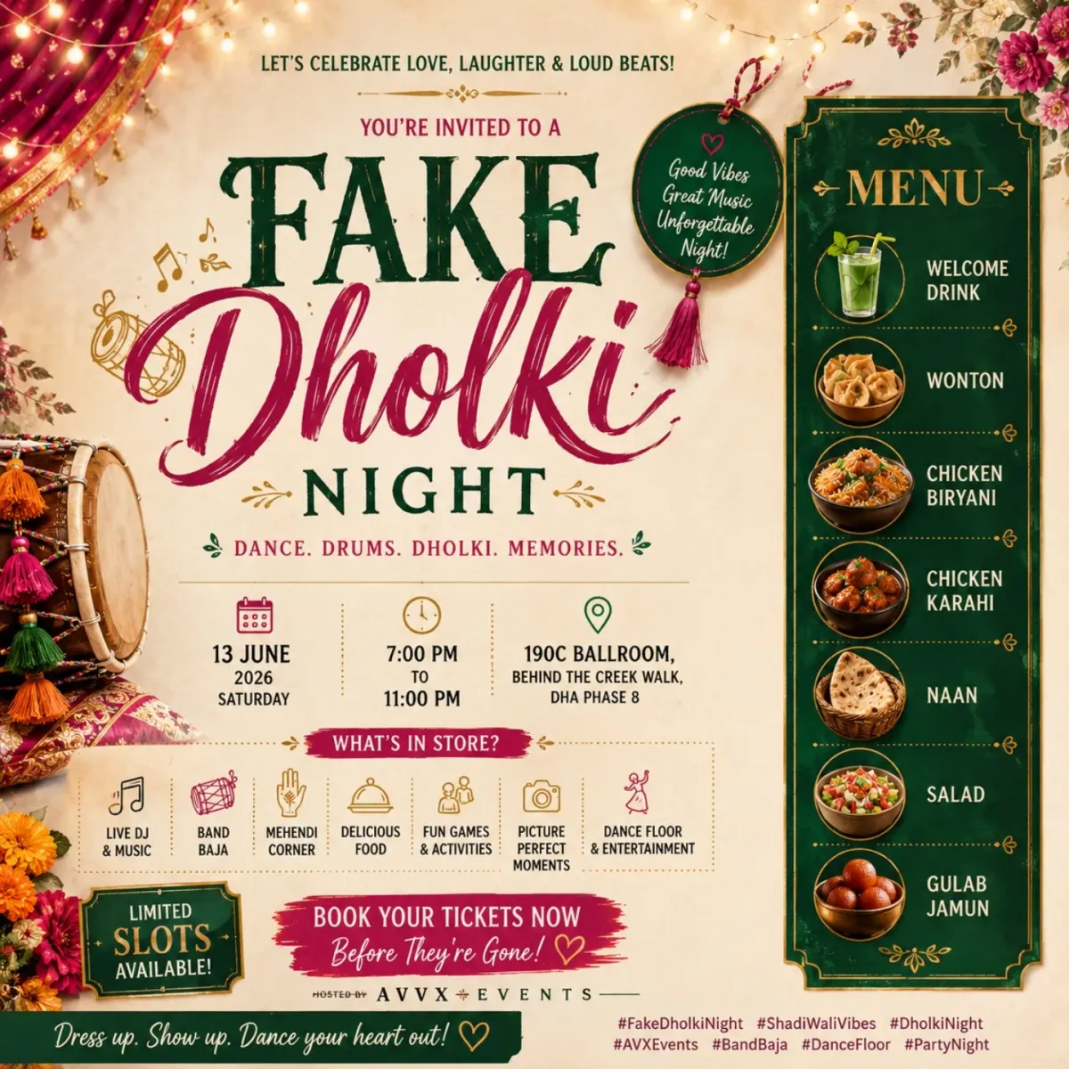 Fake Dholki Night - AVX Events