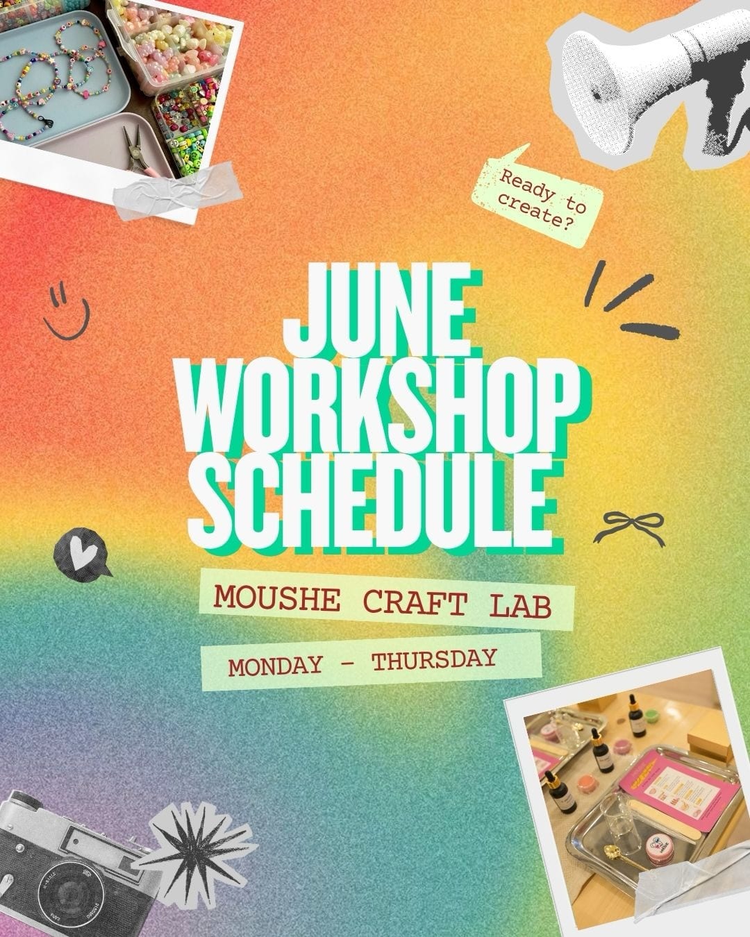 June Workshop Schedule – Moushe Craft Lab