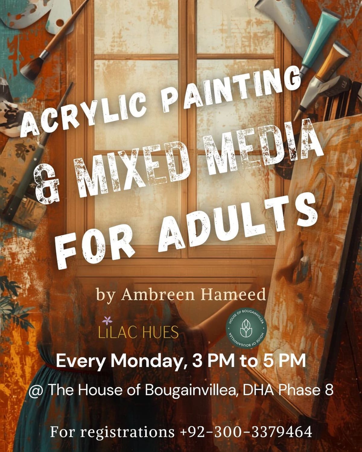 Acrylic Painting & Mixed Media for Adults
