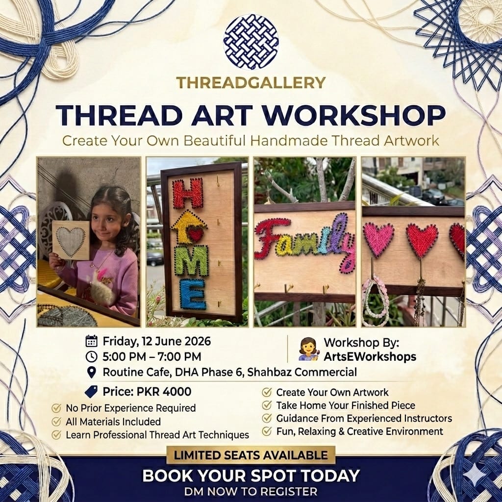 Thread Art Workshop by ThreadGallery
