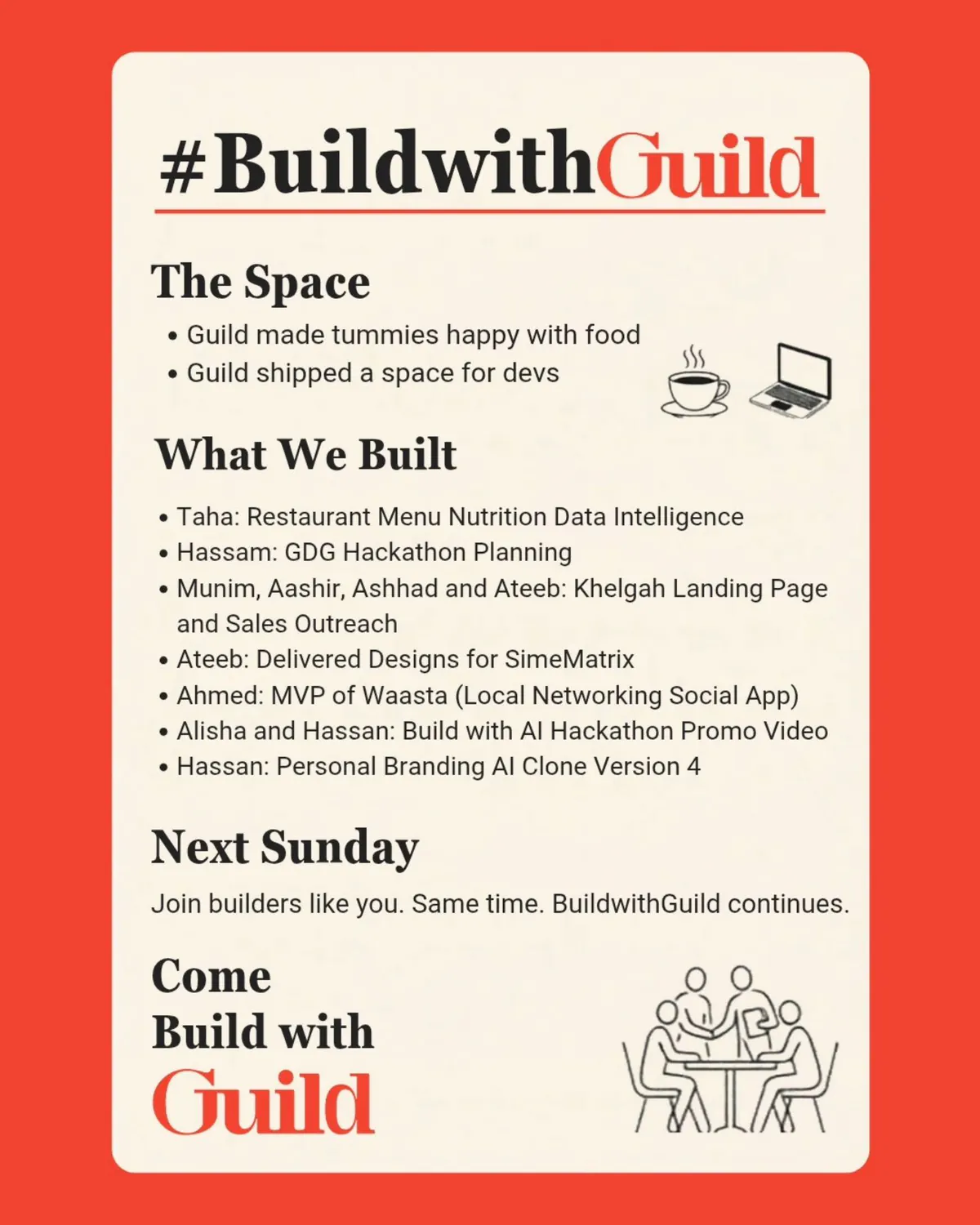 Build with Guild at Guild Coffee