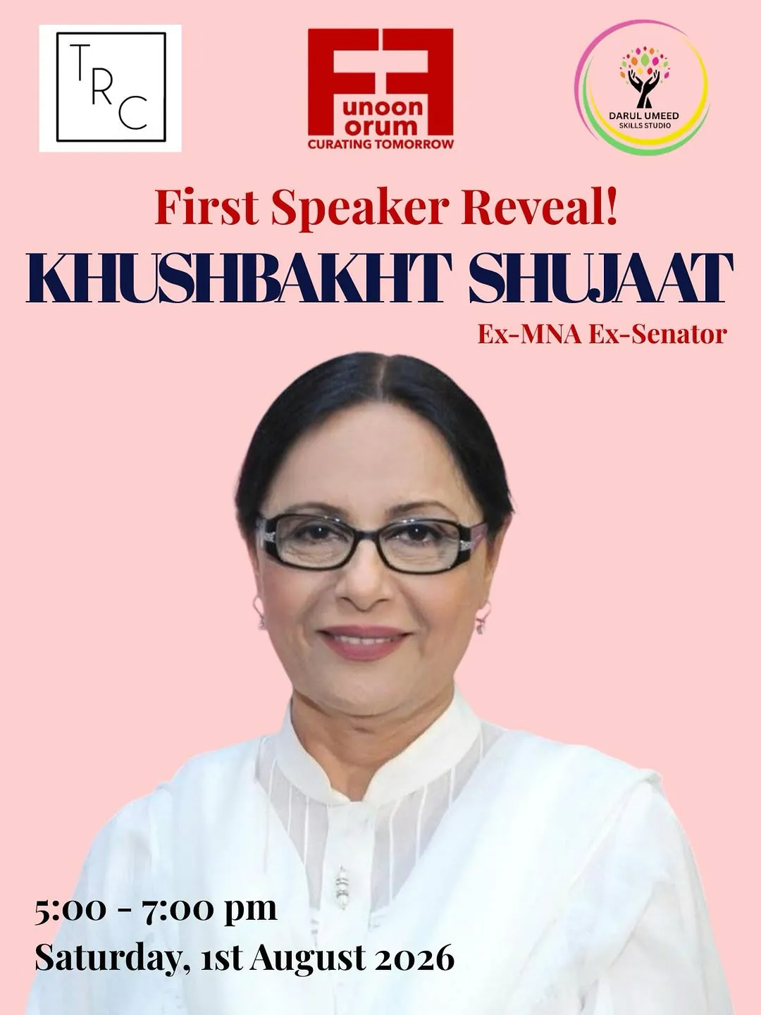 Youth Unfiltered — Speaker: Khushbakht Shujaat at <UNKNOWN>