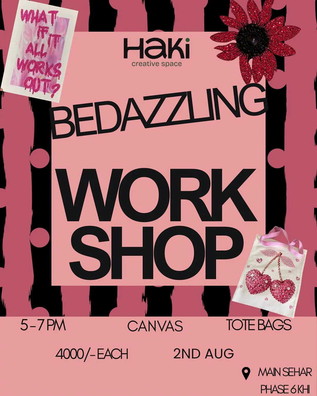 Bedazzling Workshop at Haki Creative Space at Haki Creative Space