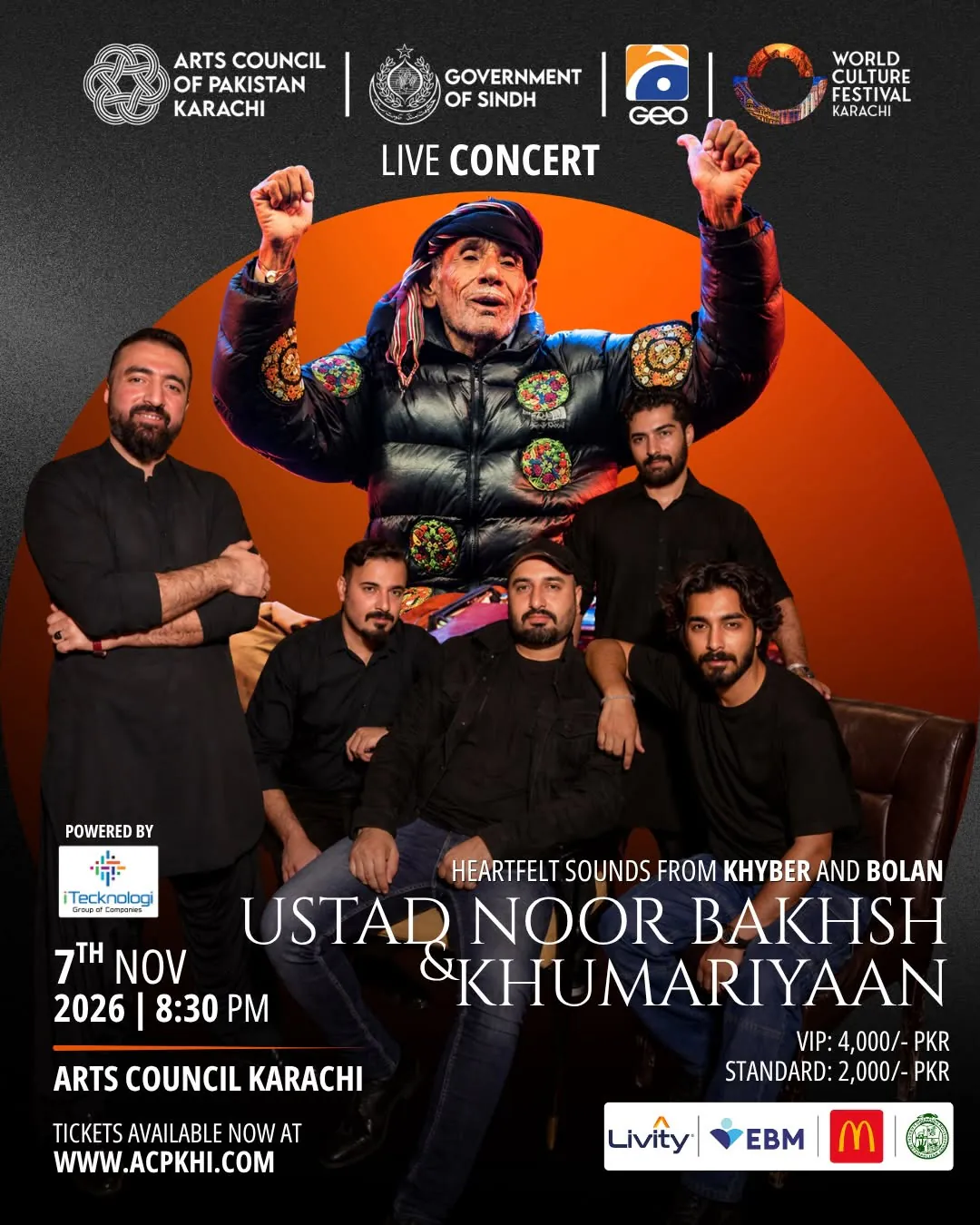 Ustad Noor Bakhsh & Khumariyaan Live in Concert at Arts Council of Pakistan, Karachi