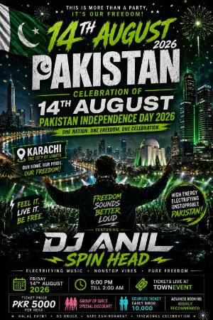 14th August Independence Rave 2026 at DHA, Karachi
