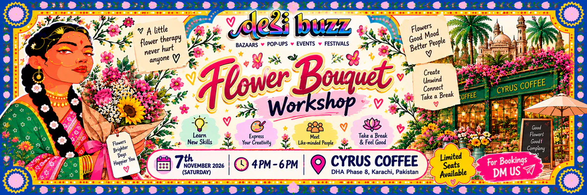 Flower Bouquet Workshop at Cyrus Coffee