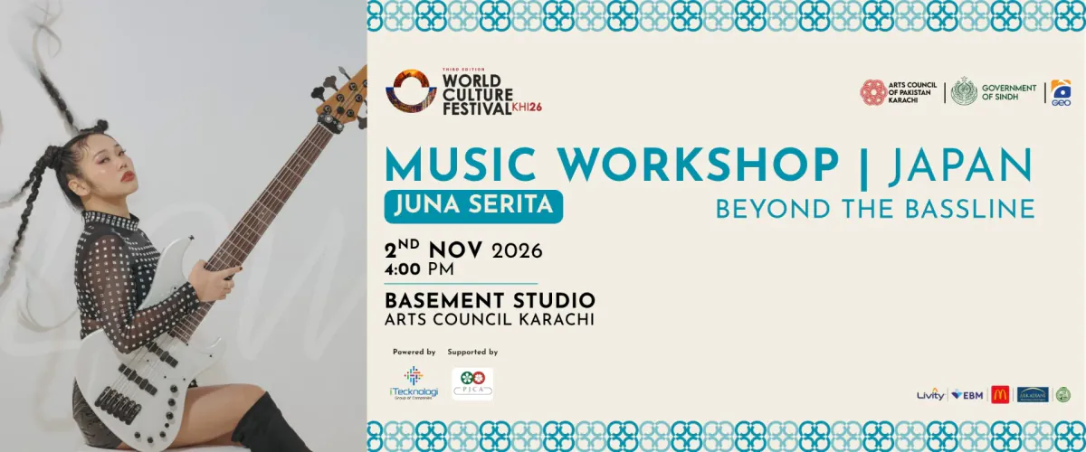 Beyond the Bassline: Music Workshop by Juna Serita at Arts Council of Pakistan, Karachi