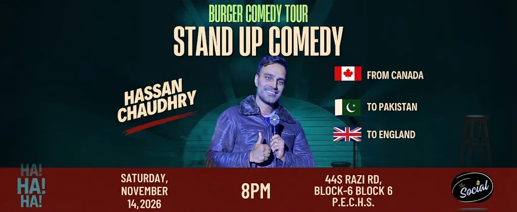 Stand Up Comedy Night with Hassan Chaudhry at The Social Karachi