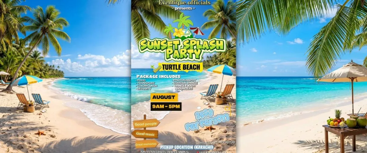 Sunset Splash Beach Party at Turtle Beach