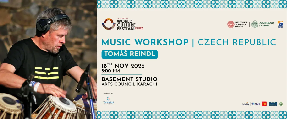 Music Workshop by Tomáš Reindl at Arts Council of Pakistan, Karachi