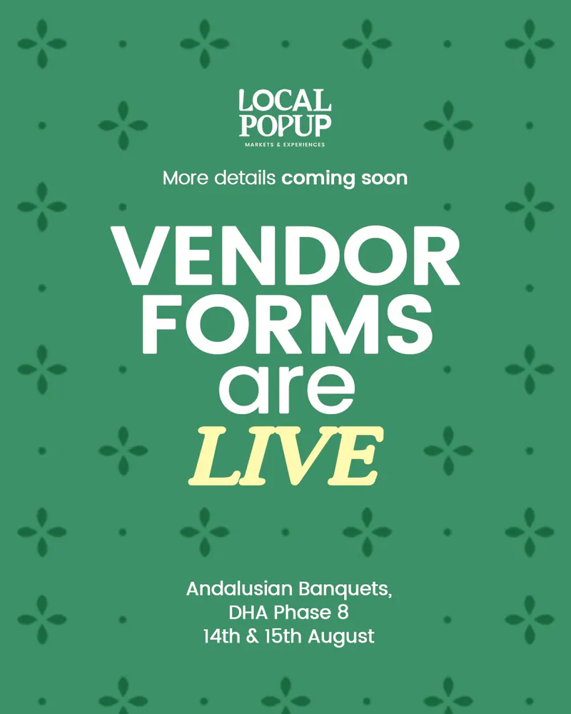 Local Popup Market – 14th & 15th August