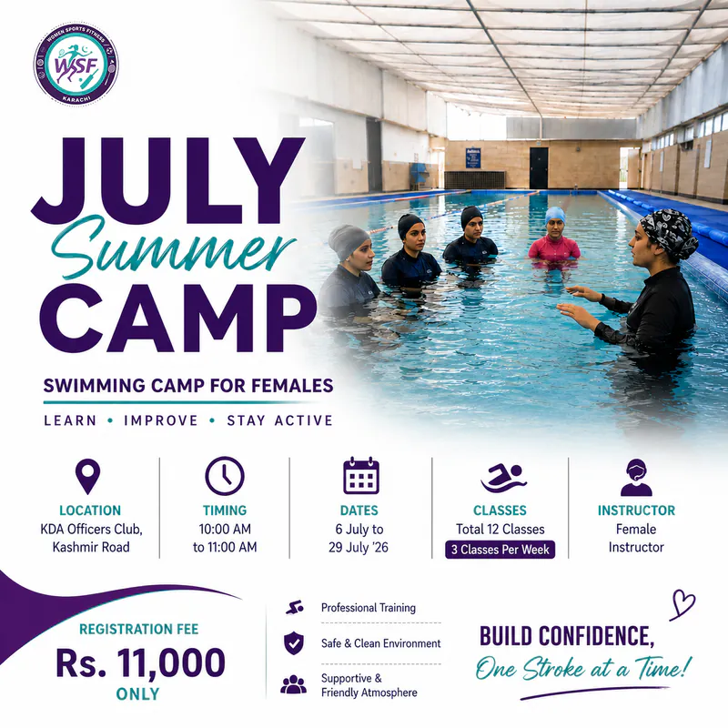 July Swimming Summer Camp for Females