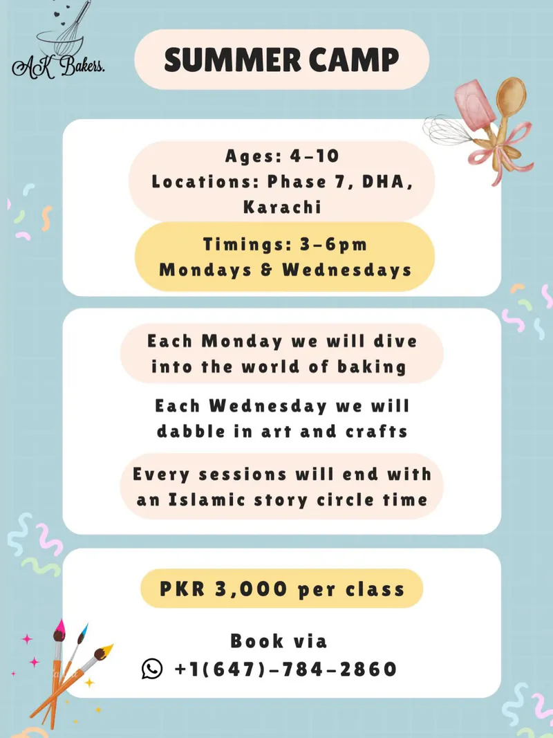 AK Bakers Summer Camp
