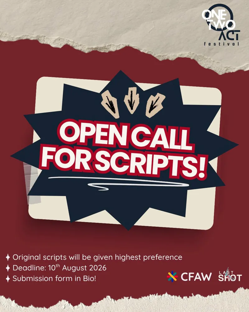 OneTwoAct Festival – Open Call for Scripts