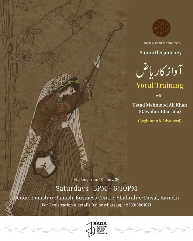 Awaaz ka Riyaz – Traditional Vocal Training with Ustad Mehmood Ali Khan