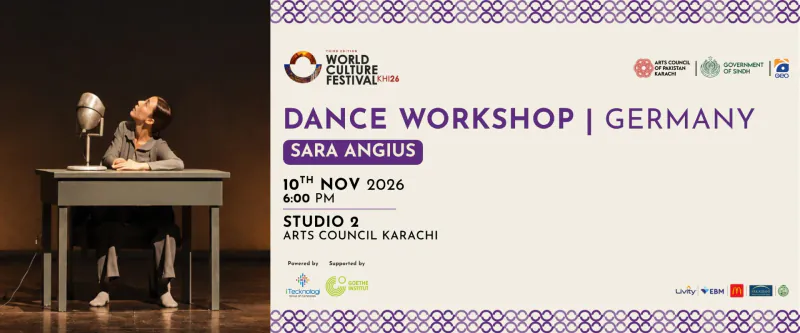 Dance Workshop by Sara Angius (LONO) — World Culture Festival Karachi 2026
