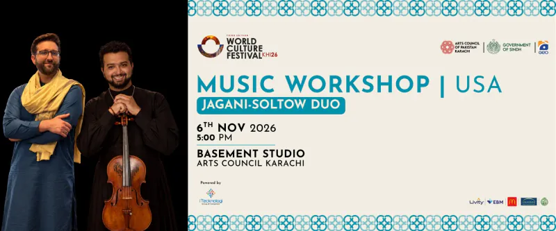Music Workshop by Jagani-Soltow — World Culture Festival Karachi 2026