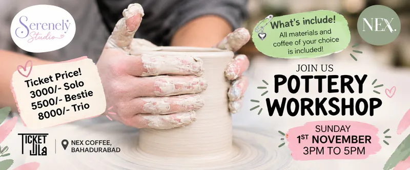Clay Pottery Workshop by Serenely Studio