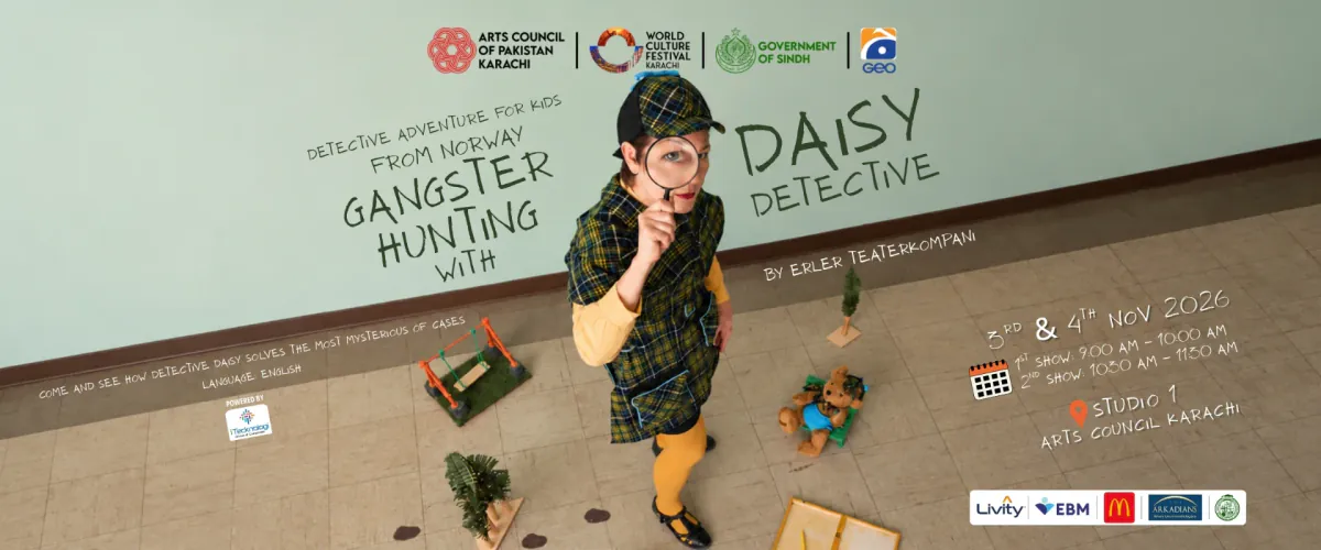 Gangsterhunting With Daisy Detective at Studio 1, Arts Council Karachi